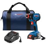 BOSCH GDX18V-1600B12 18V Freak 1/4 in. and 1/2 in. Two-in-One Bit/Socket Impact Driver Kit