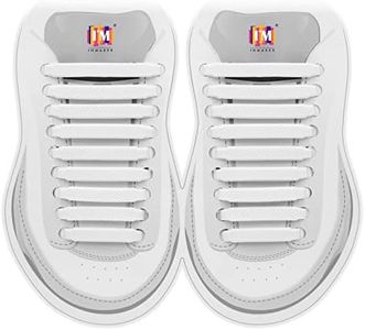 INMAKER No Tie Laces for Kids and Adults, Elastic Laces for Trainers, Silicone Tieless Flat Shoelaces for Running Shoes