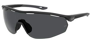 Under Armour Men's Male Sunglass Style Ua 0003/G/S, Matte Black/Grey, 99mm, 1mm