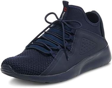 Alpine Swiss Mens Fashion Sneakers Lightweight Knit Tennis Shoes Navy 10 M US