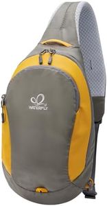 WATERFLY Small Sling Hiking Bag: Shoulder Bag for Women Men Crossbody Chest Travel Daypack