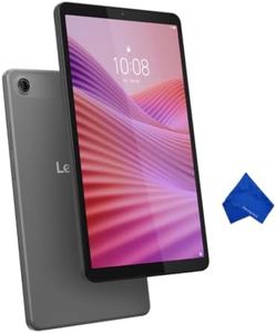 Lenovo Tab One 8.7" HD Tablet - MediaTek Helio G85, 4GB RAM, 64GB eMMC, Android 14, Newest Model (with Microfiber Cloth) - Luna Grey