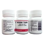 Dog & Cat Dewormer Tablets – Over‑the‑Counter Broad‑Spectrum Treats for Roundworm Control, 24‑Count (for Dogs & Cats)