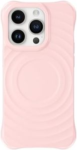 GUAGUA Magnetic for iPhone 14 Pro Max Case,Mil-Grade Drop Protection iPhone 14 Pro Max Cases Cute [Compatible with MagSafe] Slim Skin-Friendly Touch Silicone Phone Cover for iPhone 14 Pro Max,Pink