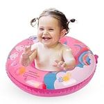 Baby Swimming Float, Baby Inflatable Pool Float with Seat for 6-36 Months, Baby Girl Inflatable Baby Swimming Ring Pool Float for Infant Toddler Kids 1-3 Years (Rainbow Unicorn)