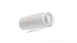 JBL Flip 6 - Portable Bluetooth Speaker with 12 Hours of Playtime, Powerful Sound, IP67 Waterproof and Dustproof, JBL PartyBoost for Multiple Speaker Pairing - White