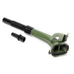 Oxid7® Spout for Petrol Cans - Flexible - Suitable for 5, 10 and 20 L Metal Fuel Canisters - Length 25 cm - Metal Funnel - Olive Green