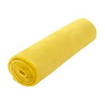 sourcing map Flannel Fleece Blanket Soft Lightweight Plush Microfiber Bed or Couch Blanket, Yellow 70 x 100cm