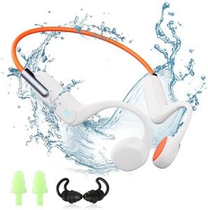 HIFI WALKER Auriculares Conduccion Osea, MP3 Acuaticos para Natacion IPX8, Cascos Bluetooth 5.3, Memoria 32G integrada, Auriculares Deportivos Impermeables para natación para Ejercicios al Aire