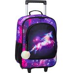 Kids Suitcase for Girls, Unicorn Luggage Rolling with Wheels，Travel Carry on for Children Toddler Elementary