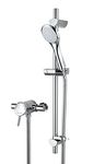 Bristan AE SHXAR C Acute Thermostatic Surface Mounted Shower Valve with Adjustable Riser - Chrome