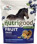 Manna Pro Nutrigood FruitSnax Horse Treats PumpkinBerry + Oats | Tasty Horse Treats Packed with Superfoods and Real Fruit Pieces | 2 Pounds