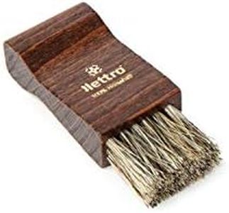 Pinceau Applicateur de Cirage Lettro, Brosse à Chaussures en Bois Idéale pour Appliquer la Crème et la Cire sur Les Chaussures et Bottes en Cuir, Petite Brosse en CRIN