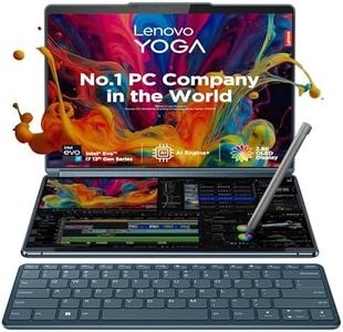 Lenovo Yoga Book 9 13th Gen Intel Evo Core i7 Dual 13.3" 2.8K OLED Display(2x33.7cm) with Pen+Keyboard|16GB/1TB SSD/Win 11/Office 2021/5.0MP IR Camera/360 B&W Rotating Soundbar/Teal/1.34Kg,82YQ001DIN