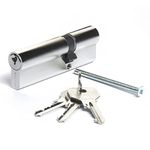 CISA 0G300 European Cylinder C2000, Nickel plated brass, 35/60