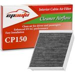 EPAuto CP150 (CF12150) Cabin Air Filter, Replacement for Ford F-150(2015-2025),F-250/F-350 Super Duty (2017-2025), Expedition (2018-2024), Lincoln Navigator (2018-2024) w/Activated Carbon