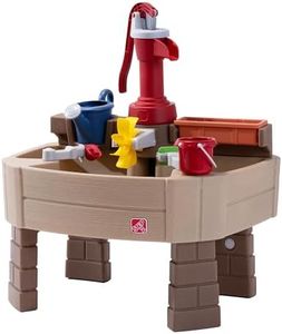Step2 Pump & Splash Discovery Water Table, Interactive STEM Learning Toy, Kids Outdoor Play Table with 7-Piece Accessory Set, for Kids 2+ Years Old