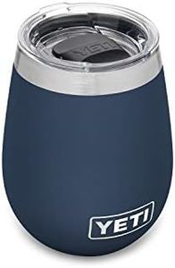 YETI Rambler 10 oz Wine Tumbler, Vacuum Insulated, Stainless Steel with MagSlider Lid, Navy