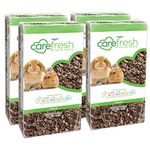 Carefresh 99% Dust Free Natural Paper Small Pet Bedding with Odor Control, 56 L (Pack of 4)