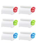 Toothpaste Squeezer, 6 Pcs Toothpaste Tube Squeezers, Multi-Purpose Toothpaste Dispenser, Rolling Toothpaste Holder Stand by MoHern