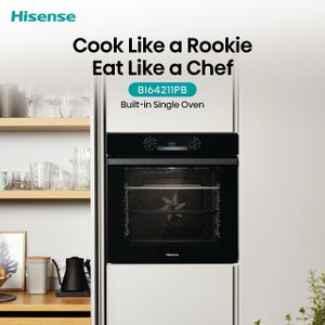 Hisense 77L Electric Oven – Black
