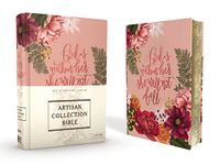 Niv, Artisan Collection Bible, Cloth Over Board, Pink Floral, Designed Edges Under Gilding, Red Letter Edition, Comfort Print: New International ... Gilding, Red Letter Edition, Comfort Print