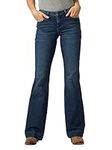 Wrangler Women's Retro Mae Mid Rise Wide Leg Trouser Jean, Sophia, 7-30