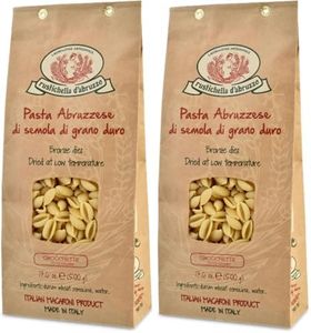 Rustichella d'Abruzzo Gnocchette Shell Pasta - 500g Sardinian-Style Pasta - Shell-Shaped Durum Wheat Dumplings - Cooks in 10-13 Minutes - Perfect with Lamb, Fish Sauces, or Other Creations (Pack of 2)