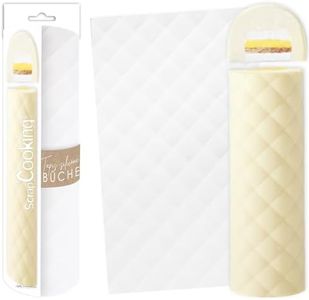 ScrapCooking - 3D Quilted Silicone Mat - Christmas Logs, Pastries, Ganache, Mousse, Creams - Oven Safe - 2974