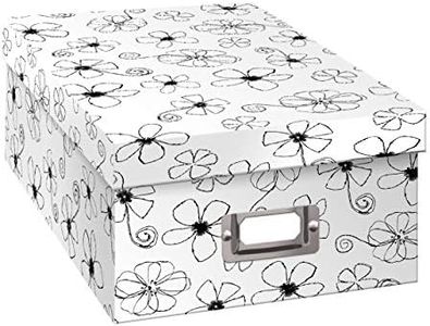 Pioneer Photo Albums B-1BW Inked Storage Box, Floral Design