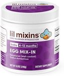 Lil Mixins Early Allergen Introduction Mix-ins, Hard Boiled Egg | Baby Stage 1-3, for Ages 4-12 Mo., 8.5 Oz Jar, 4 Month Supply