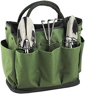 Garden Tote,Tool Bags Gardening Tote Bag Outdoor Multi Pocket Garden Tool Kit Holder Bag Compact Hand Tool Gardeners Storage Bag Tote Organizer Yard Plant Tool Carrier Bag Pouches