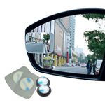 Ampper Blind Spot mirror, Square HD Glass Convex Rear View Mirror, Strengthened Adhesive and Upgrade Stick Area, Pack of 2 (Upgraded)