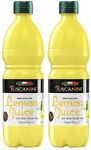 Tuscanini 100% Sicilian Lemon Juice, Not from Concentrate, 500ml (Pack of 2) No Water Added | Convenient Size - Fits Nicely in Refrigerator | Product of Italy | Certified Kosher (Including Passover)