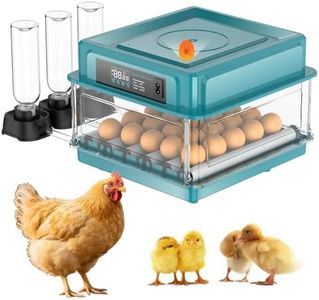 Brutautomat Vollautomatisch,Inkubator für 10-36 Eier mit Automatischem Wenden der Eier und Automatischer Befeuchtung,Brutkasten mit Feuchtigkeitsanzeige für Hühner,Enten,Gänse und Wachteln (24 Eier)