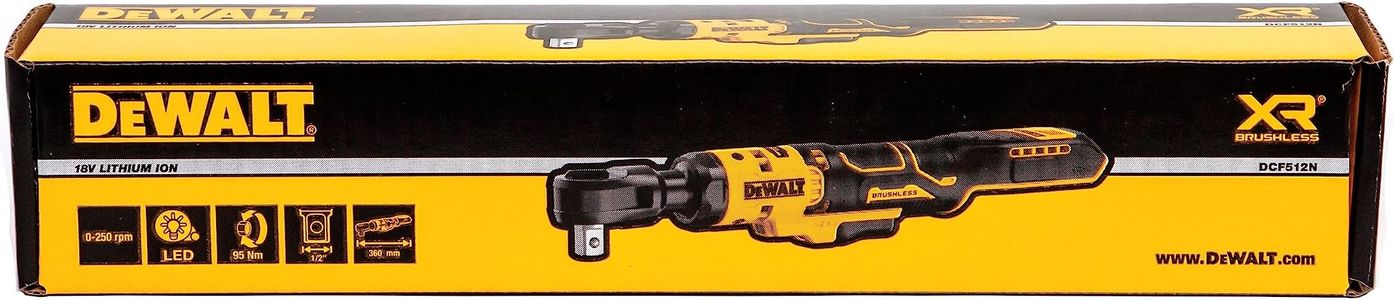 DEWALT 18V XR Brushless 1/2" Open Head Ratchet – Bare Unit