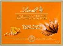 Lindt Swiss Thins Orange Milk Choco