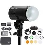 GODOX AD100 Pro Portable Flash Head with AK-R1 Accessory Kit 100Ws TTL HSS Magnetic Fit Lightweight Portable Compact Off-Camera Strobe Modelling Light Wireless Li-ion Battery AD100Pro Studio Photo