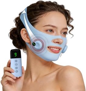 Microcurrent Face Lift Mask – Hands-Free Jawline & V-Line Lifting, Double Chin Reducer, 4-Point Adjustable Strap, Smart Pulse Facial Toning Device for Skin Firming