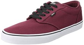 Vans Men's Mn Atwood Sneaker, White Canvas Oxblood White, 10 UK