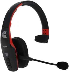 Cummins Edition BlueParrott B450-XT Noise Cancelling Bluetooth Headset – Unique Design with Industry Leading Sound & Improved Comfort, Up to 24 Hours of Talk Time, IP54-Rated, Black Red