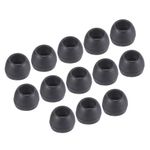 sourcing map Replacement Silicone Ear Tips Earbuds Bud Small Size Earbuds Tips for Earphones Black 24 Pcs