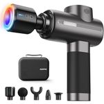 RENPHO Thermacool Massage Gun Deep Tissue with Heat and Cold, Muscle Massage Gun with 5 Speeds 5 Head,Sports Massage Gun Carry Case for Home Office Workout,Christmas Gifts for Women,Men,Black