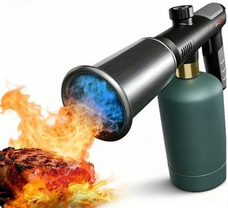GESPERT Propane Torch Gun, Portable Flame Thrower, Searing Torch for Sous Vide, Handheld Flame Thrower for BBQ, Campfire Charcoal Soldering(Propane Tank Not Included) (Black)