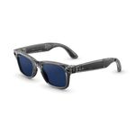 Ray-Ban Meta Wayfarer (Gen 2) with Meta AI; photo and video capture; longer battery life - Shiny Transparent Grey; Transitions® Sapphire Lenses