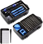 Kooling Monster KOMBO-01, 117 in 1 Precision Screwdriver Set, Professional Magnetic Repair Tool Kit with Screw Mat & Anti-Static Brush for All Electronics (Computer, Laptop, PS4, XBOX, iPhone, iPad)