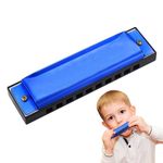 10 Holes Harmonicas for adults Two-tone C key Mouth Organ for Children 10-hole blues harmonica with 20 Scales and Tones Mini Blues Harmonica Ideal for Kids Adults Beginners and Performers