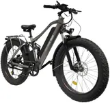 Electric Bike for Adults, 750W Peak Ebike, Up to 80 Miles 28MPH Electric Mountain Bike, 26" Electric Bicycle with 48V 21AH Battery, Rear Rack, Turn Signal, Lockable Suspension Fork, 7 Speed, Gun Metal