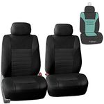 FH GROUP FH-FB068102 Premium 3D Air Mesh Seat Covers Pair Set (Airbag Compatible) Black Color- Fit Most Car Truck Suv or Van