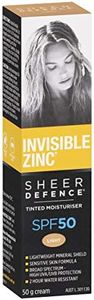 Invisible Zinc Sheer Defense Tinted Moisturizer SPF50, Light, 50g